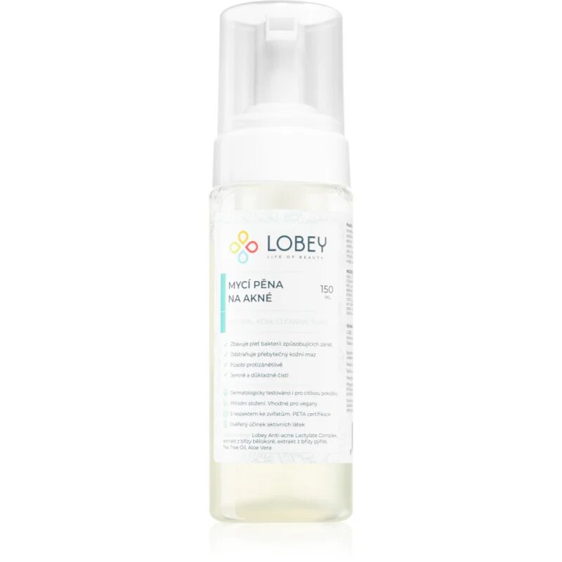 Lobey Face Cleanser pena za umivanje za aknasto kožo 150 ml
