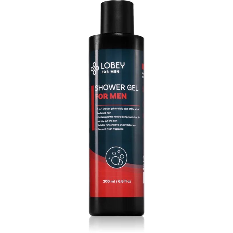 Lobey For Men gel za prhanje za moške 2 v 1 200 ml