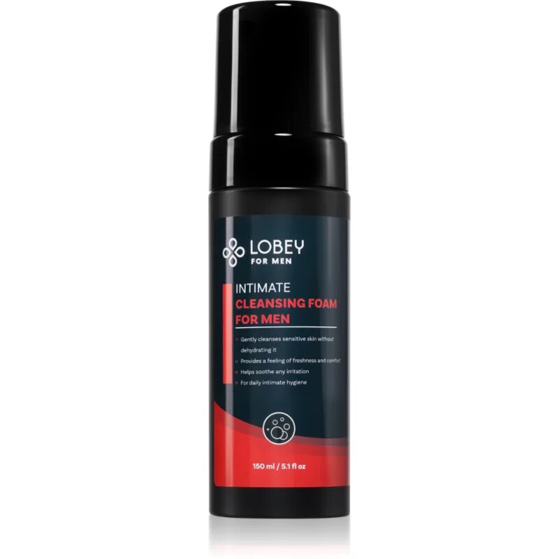 Lobey For Men pena za umivanje za intimne predele za moške 150 ml
