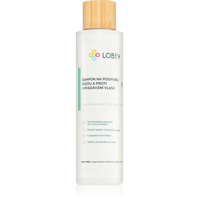 Lobey Hair Care šampon za spodbujanje rasti las in proti izpadanju las 200 ml