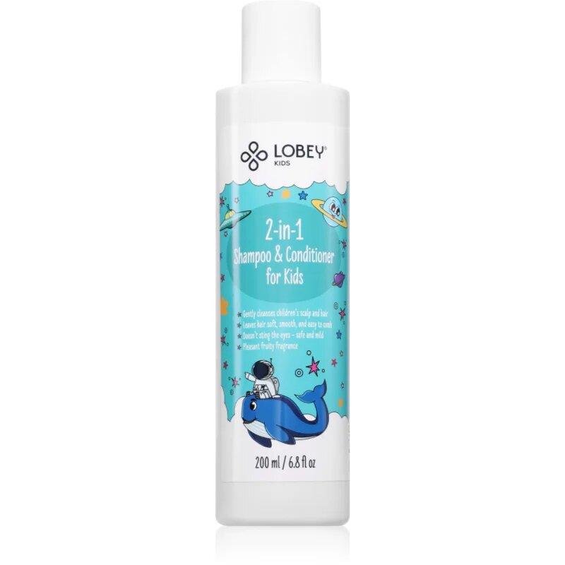 Lobey Kids šampon in balzam 2 v1 za otroke 200 ml