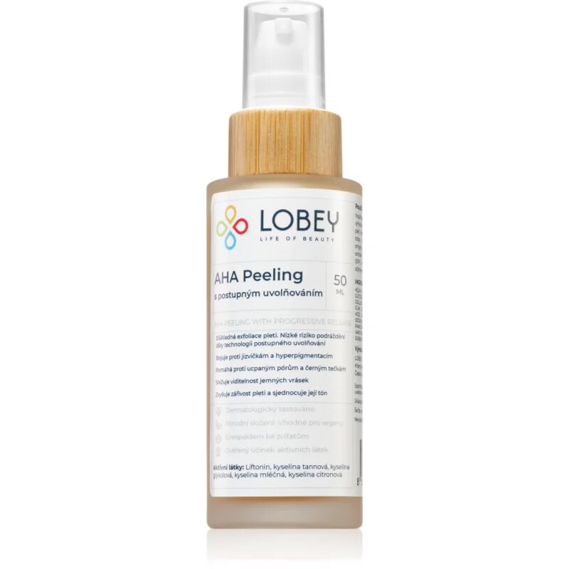 Lobey Skin Care AHA Peeling piling za obraz z AHA 50 ml