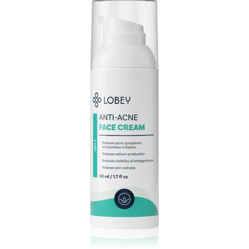 Lobey Skin Care Anti-Acne Face Cream krema za aknasto kožo 50 ml