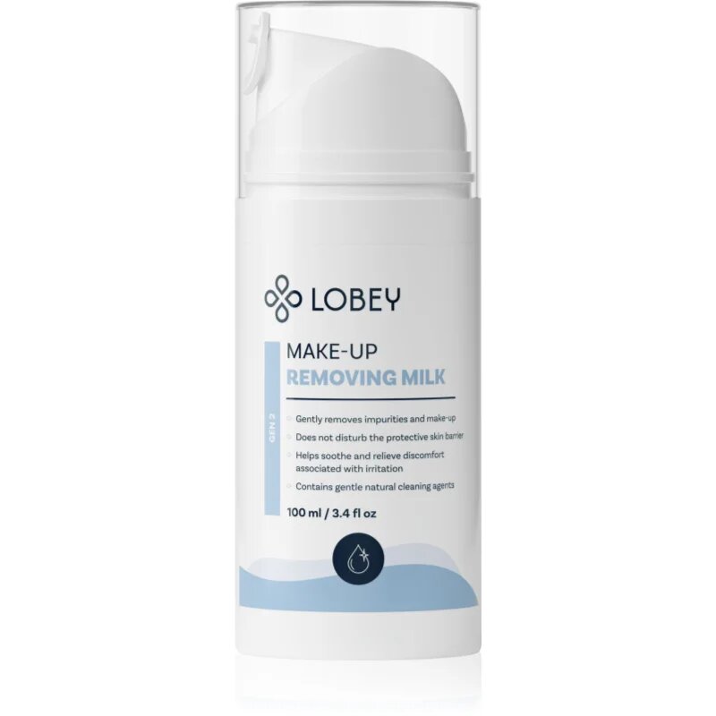 Lobey Skin Care mleko za odstranjevanje ličil v BIO kakovosti 100 ml