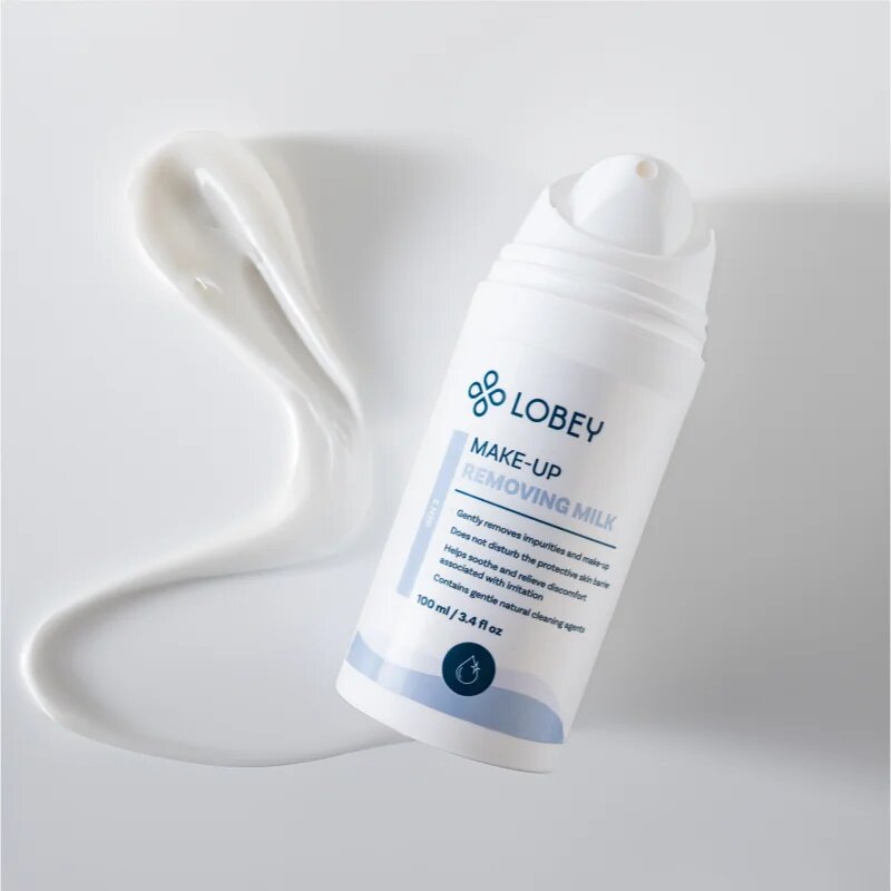 Lobey Skin Care mleko za odstranjevanje ličil v BIO kakovosti 100 ml