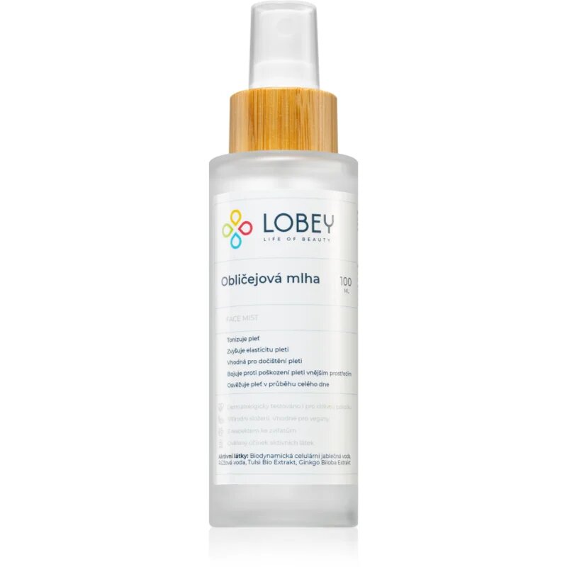 Lobey Skin Care Obličejová Mlha meglica za tonizacijo obraza 100 ml