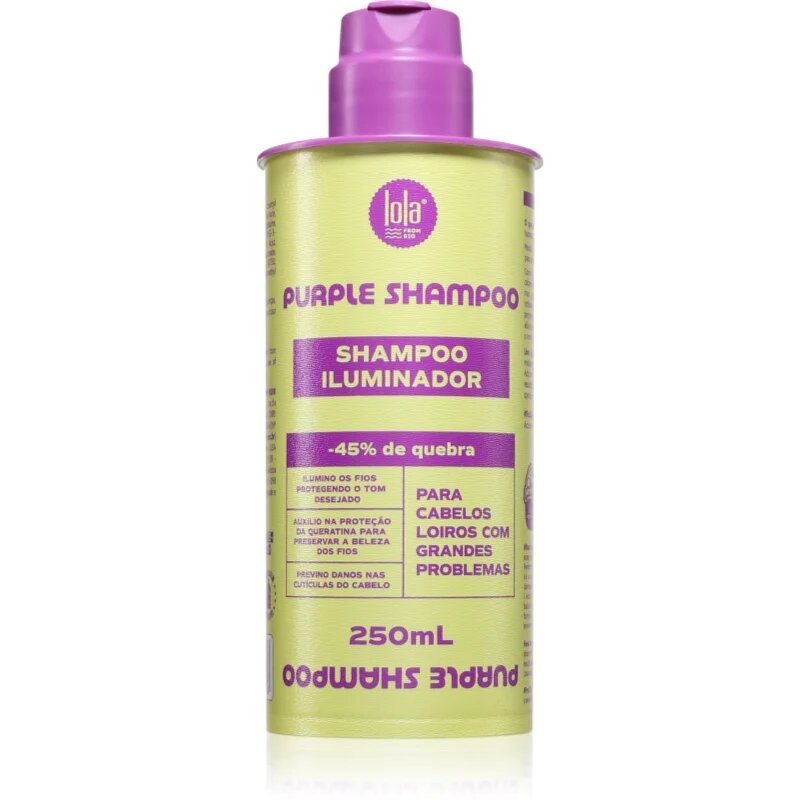Lola Cosmetics Shampoo Iluminador vijoličen šampon za blond lase 250 ml