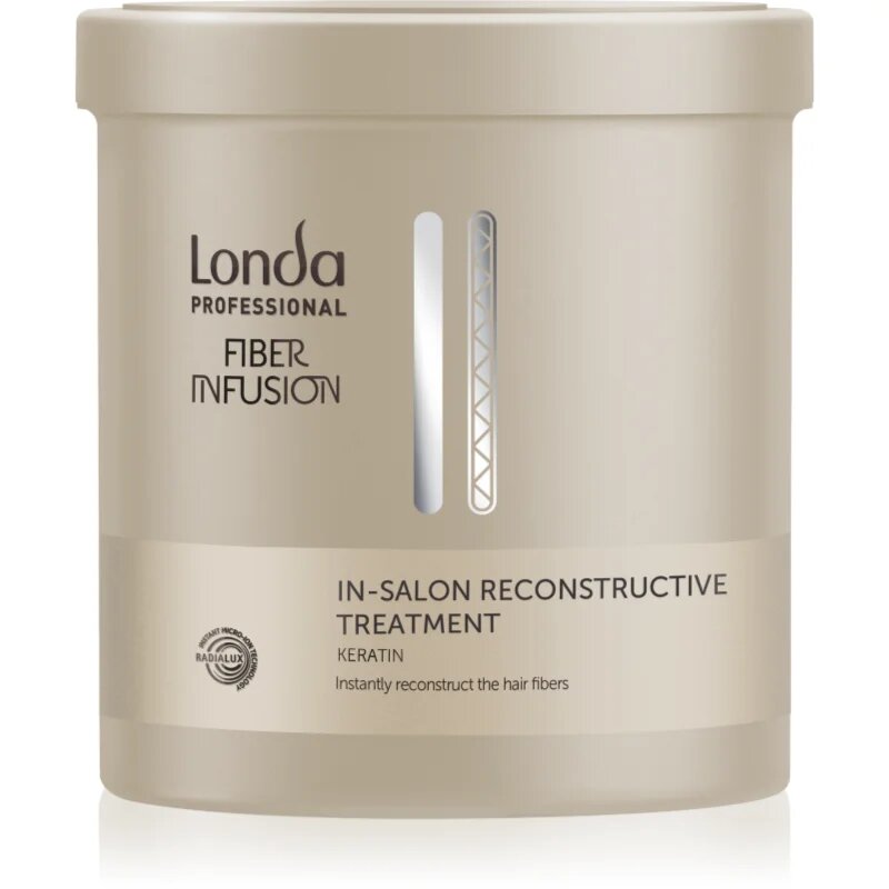 Londa Professional Fiber Infusion In-Salon Reconstructive Treatment obnovitvena maska za poškodovane lase s keratinom 750 ml