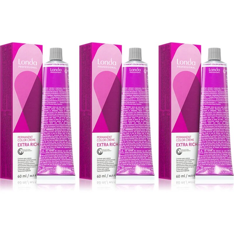 Londa Professional Permanent Color Extra Rich barva za lase ugodno pakiranje odtenek 7/18