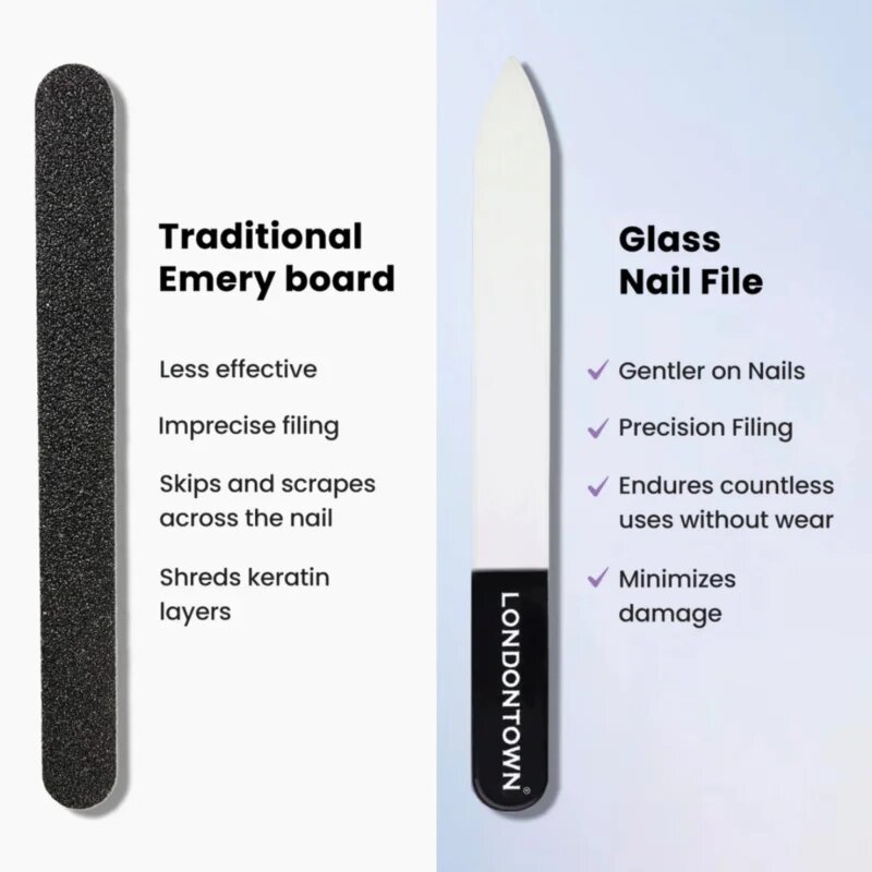 LONDONTOWN Glass Nail File steklena pilica za nohte 1 kos