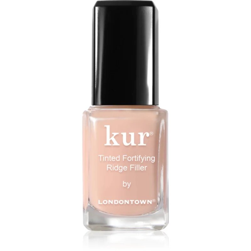 LONDONTOWN Kur Tinted Fortifying Ridge Filler gladilni podlak za nohte za suhe in krhke nohte odtenek Apricot Beige 12 ml