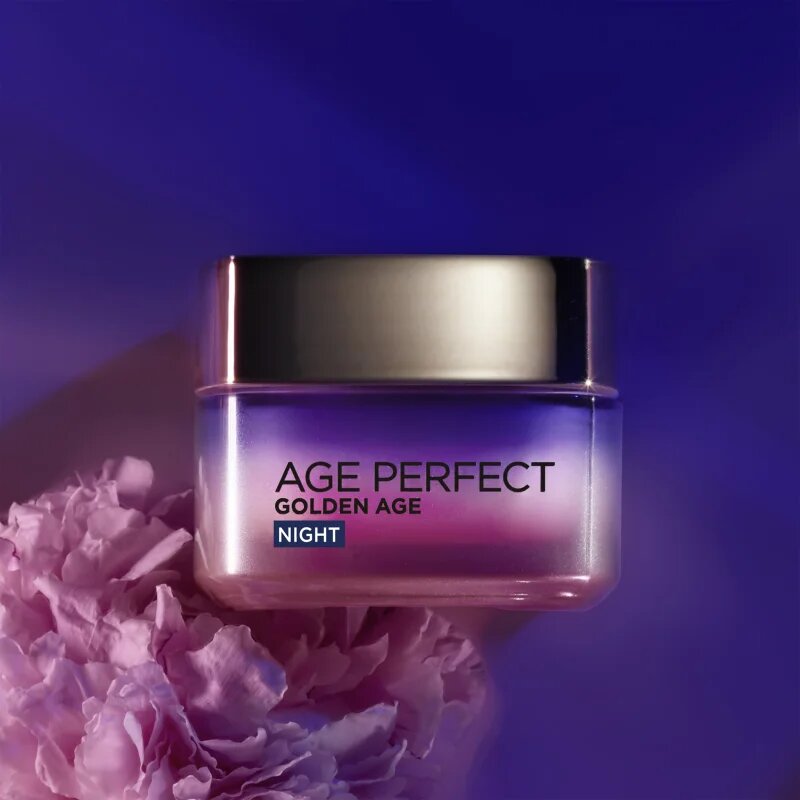 L’Oréal Paris Age Perfect Golden Age nočna krema proti gubam za zrelo kožo 60+ 50 ml