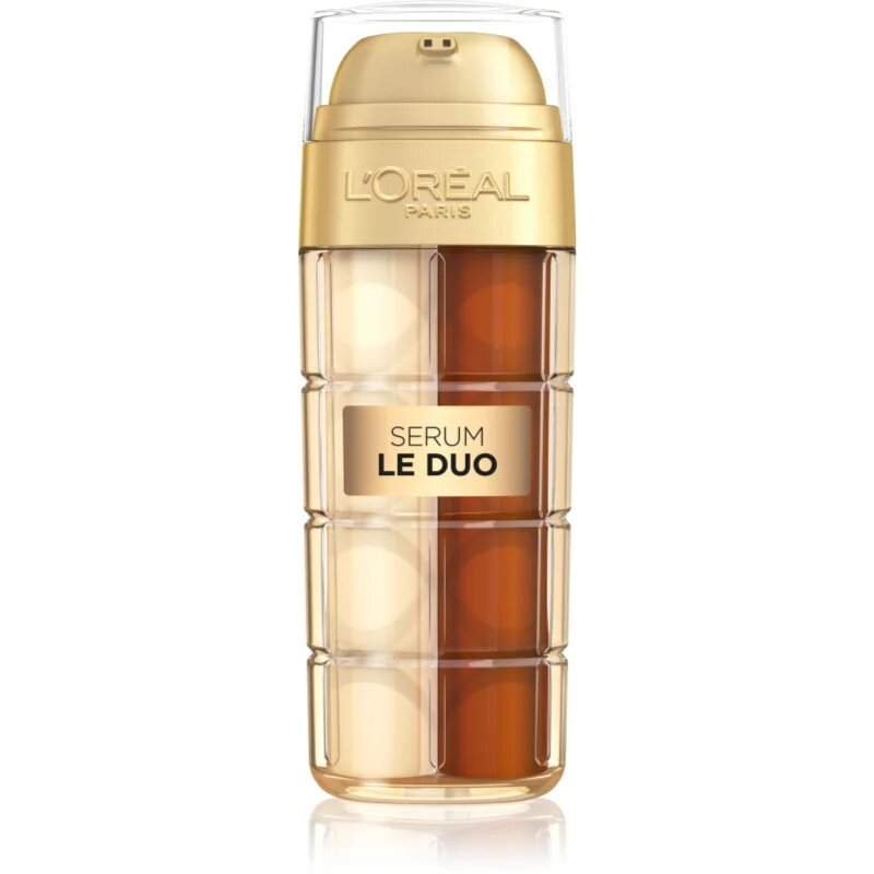 L’Oréal Paris Age Perfect Le Duo Serum dvofazni pomlajevalni serum za posvetlitev in zgladitev kože 30 ml