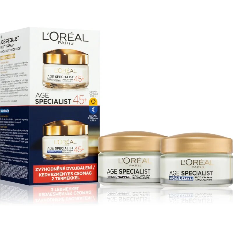 L’Oréal Paris Age Specialist 45+ dnevna in nočna krema proti gubam