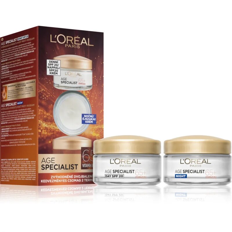 L’Oréal Paris Age Specialist 65+ dnevna in nočna krema proti gubam