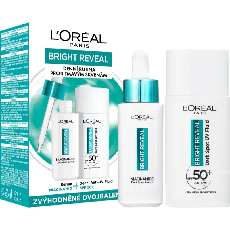 L’Oréal Paris Bright Reveal nega proti pigmentnim madežem ugodno pakiranje