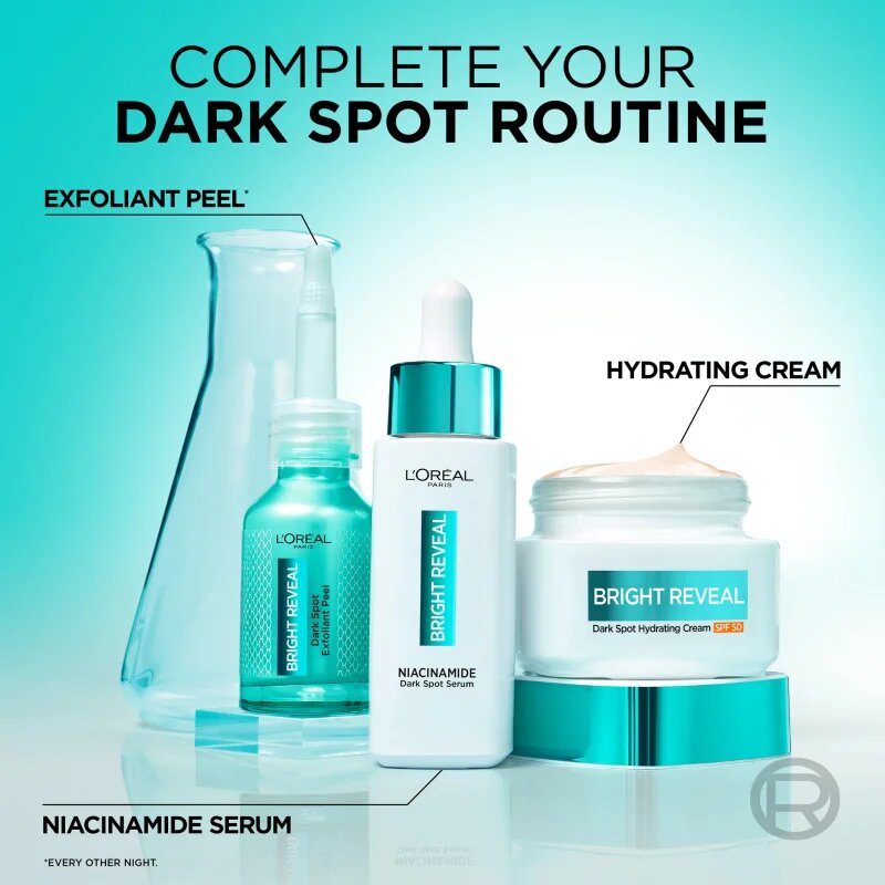 L’Oréal Paris Bright Reveal vlažilna krema proti pigmentnim madežem SPF 50 50 ml