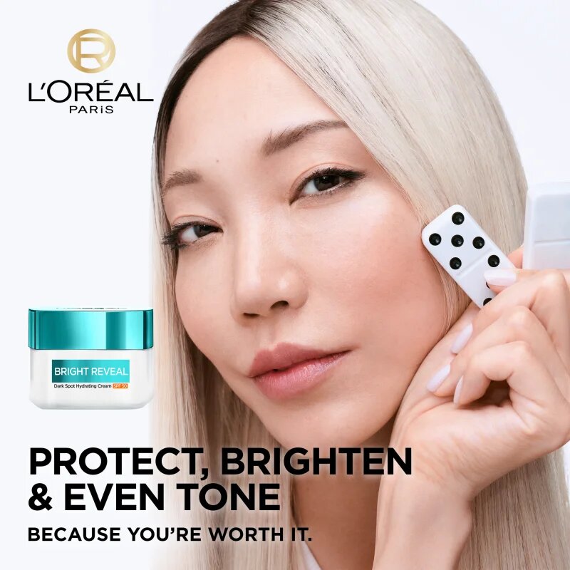 L’Oréal Paris Bright Reveal vlažilna krema proti pigmentnim madežem SPF 50 50 ml