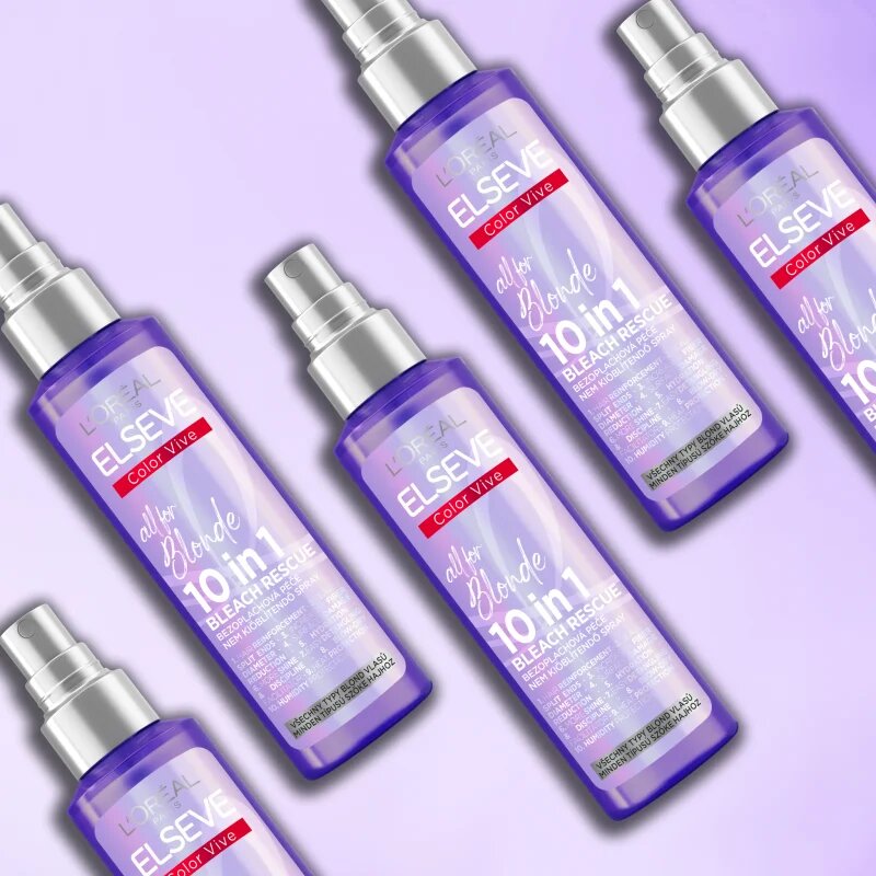 L’Oréal Paris Elseve Color-Vive Purple pršilo brez spiranja za vse tipe blond las 150 ml