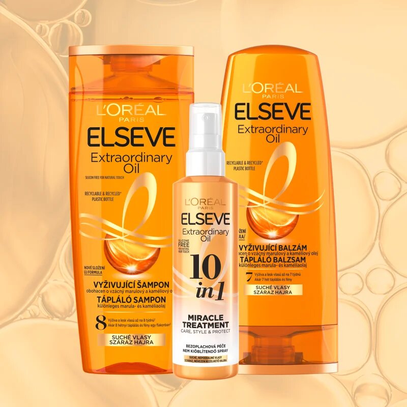 L’Oréal Paris Elseve Extraordinary Oil nega brez spiranja z suhe lase 150 ml