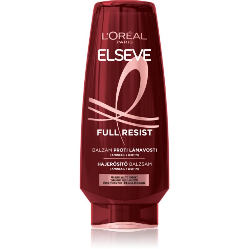 L’Oréal Paris Elseve Full Resist Aminexil krepilni balzam za oslabljene lase ki so nagnjeni k izpadanju 300 ml