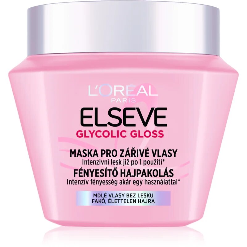 L’Oréal Paris Elseve Glycolic Gloss maska za lase za bleščeč sijaj 300 ml
