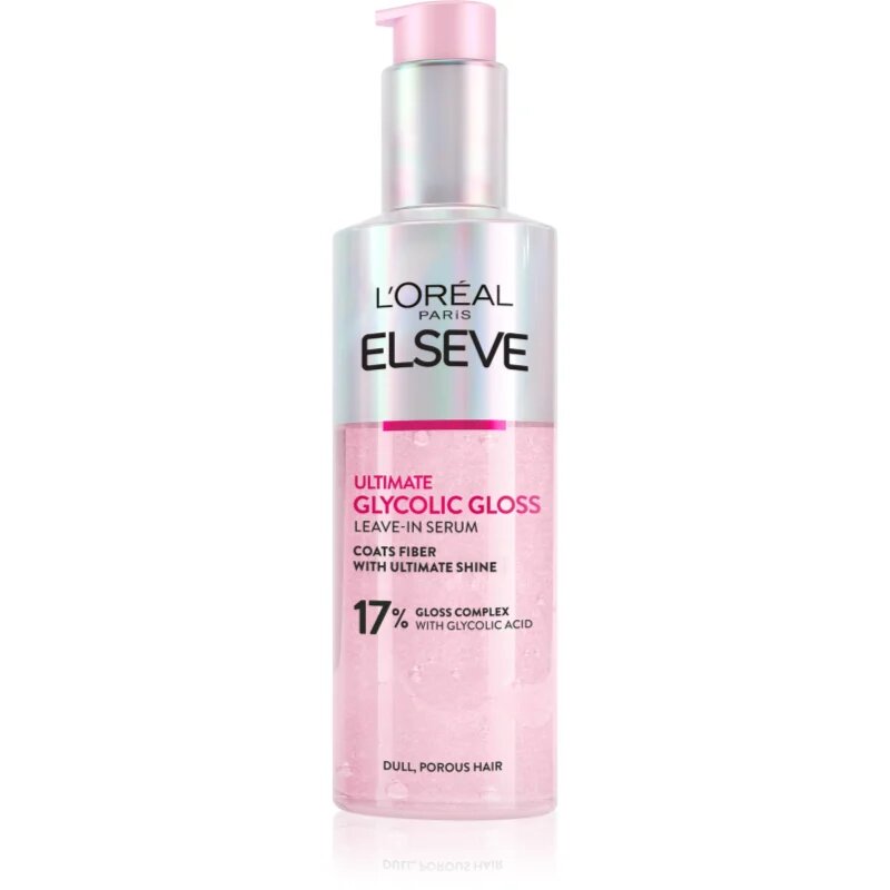 L’Oréal Paris Elseve Glycolic Gloss serum brez spiranja za krepitev in sijaj las 150 ml