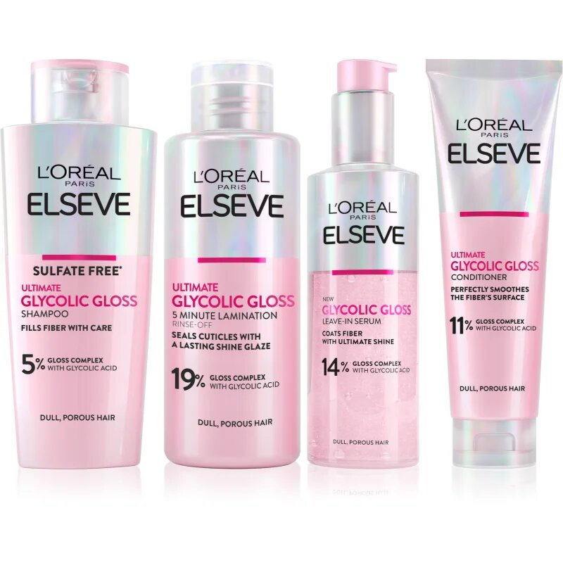L’Oréal Paris Elseve Glycolic Gloss set za lase