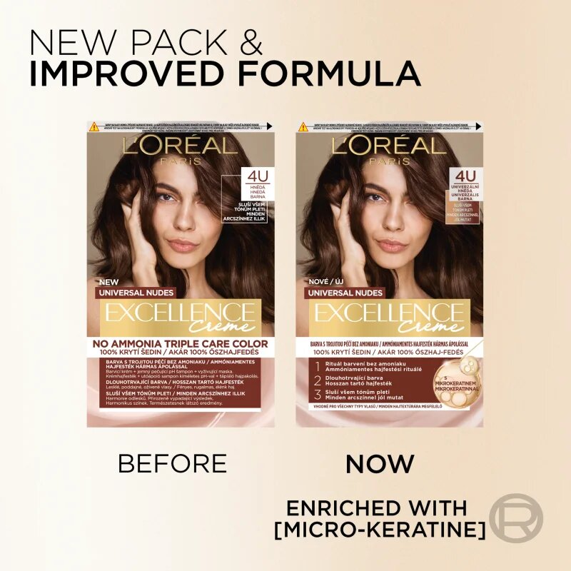 L’Oréal Paris Excellence Universal Nudes permanentna barva za lase odtenek 9U 1 kos