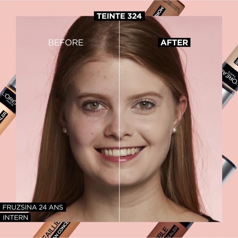 L’Oréal Paris Infaillible 24h More Than Concealer prekrivni korektor z mat učinkom odtenek 324 Oatmeal / Cool Rose 11 ml