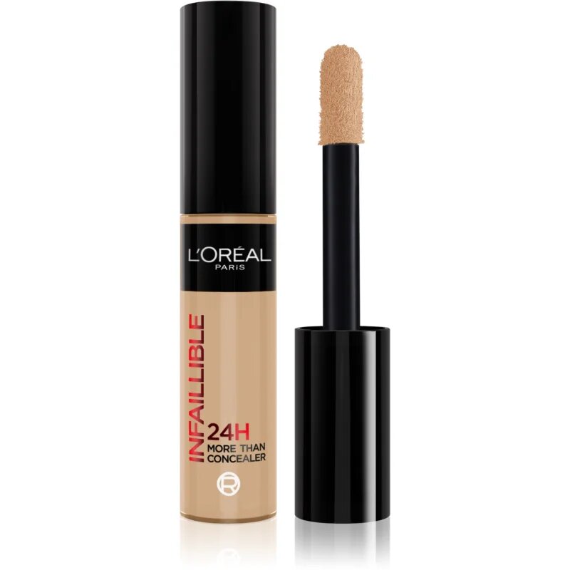 L’Oréal Paris Infaillible 24h More Than Concealer prekrivni korektor z mat učinkom odtenek 329 Cashew / Warm Dore 11 ml