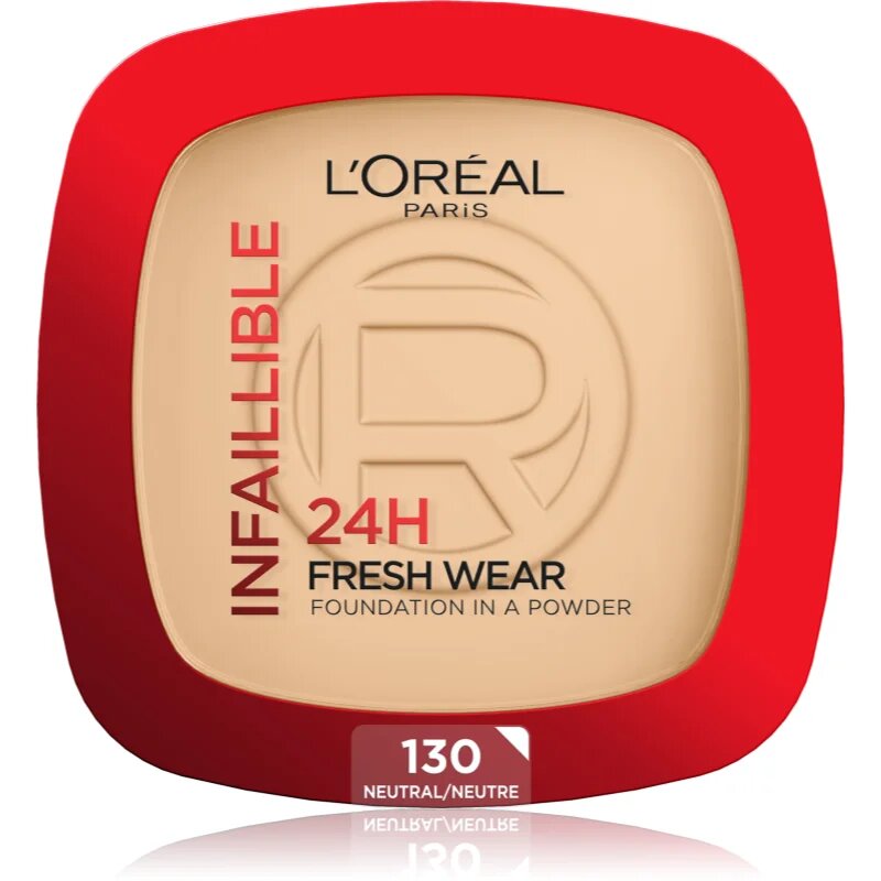 L’Oréal Paris Infaillible Fresh Wear 24h pudrasti make-up odtenek 130 Neutral 9 g