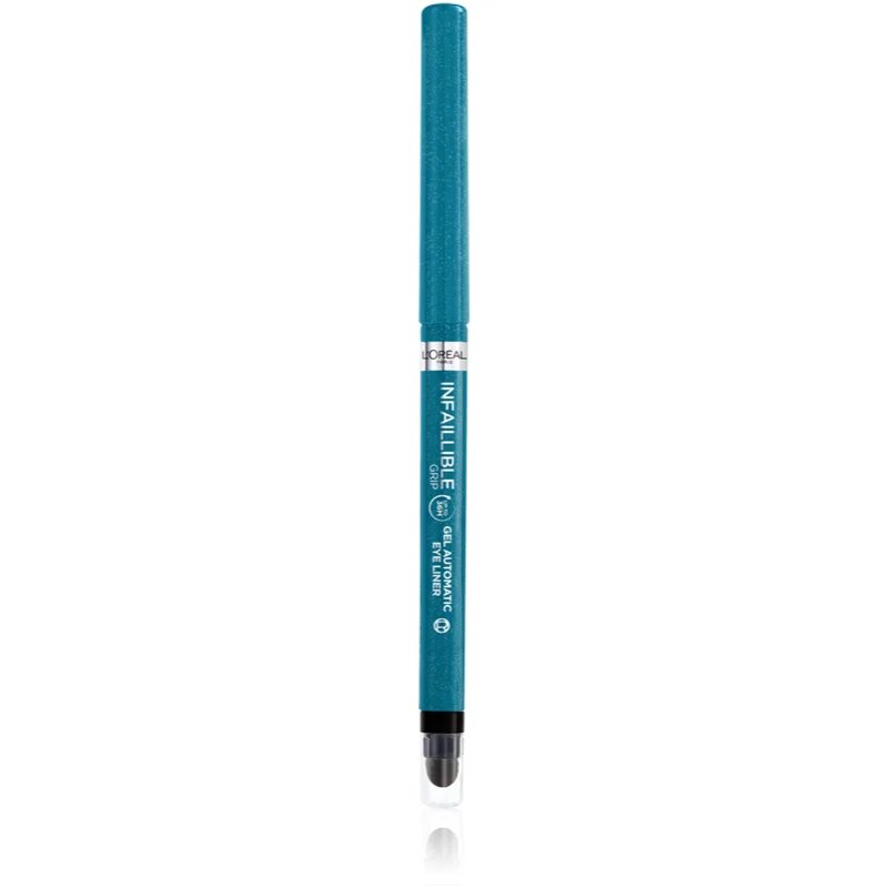 L’Oréal Paris Infaillible Grip 36h Gel Automatic Liner gelasti svinčnik za oči z aplikatorjem odtenek 07 Turquoise Faux Fur 0.4 g
