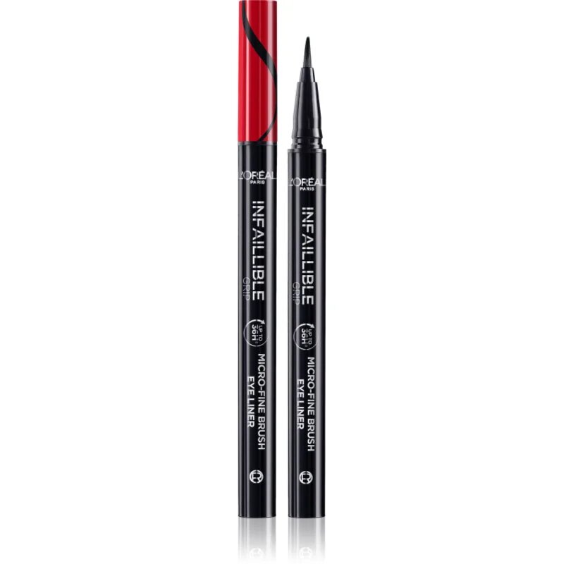L’Oréal Paris Infaillible Grip 36h Micro-Fine liner črtalo za oči v obliki flomastra odtenek 01 Obsidian black 04 g