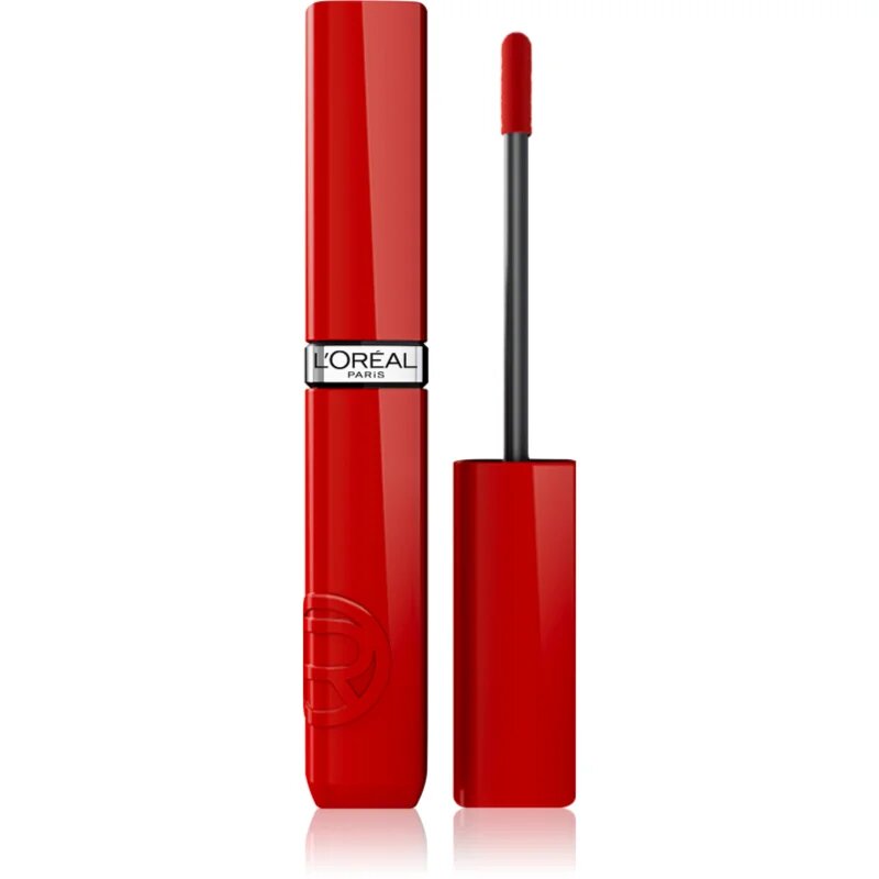 L’Oréal Paris Infaillible Laque Resistance dolgoobstojna tekoča šminka ki dodaja hidracijo in sijaj odtenek 415 Red Bisou 4.3 ml