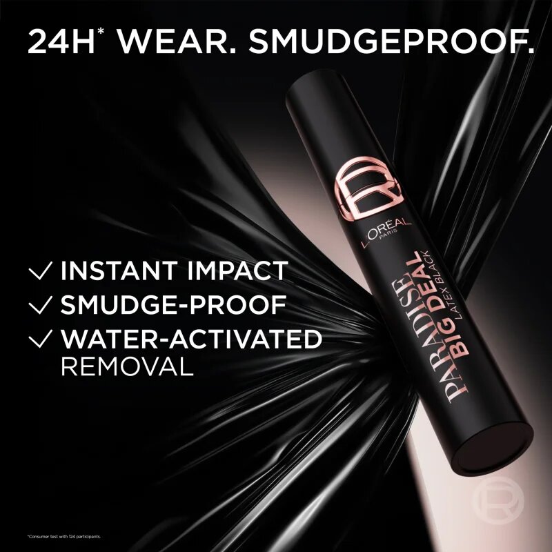 L’Oréal Paris Lash Paradise Big Deal maskara za volumen in podaljšanje trepalnic odtenek Latex Black 9.9 ml