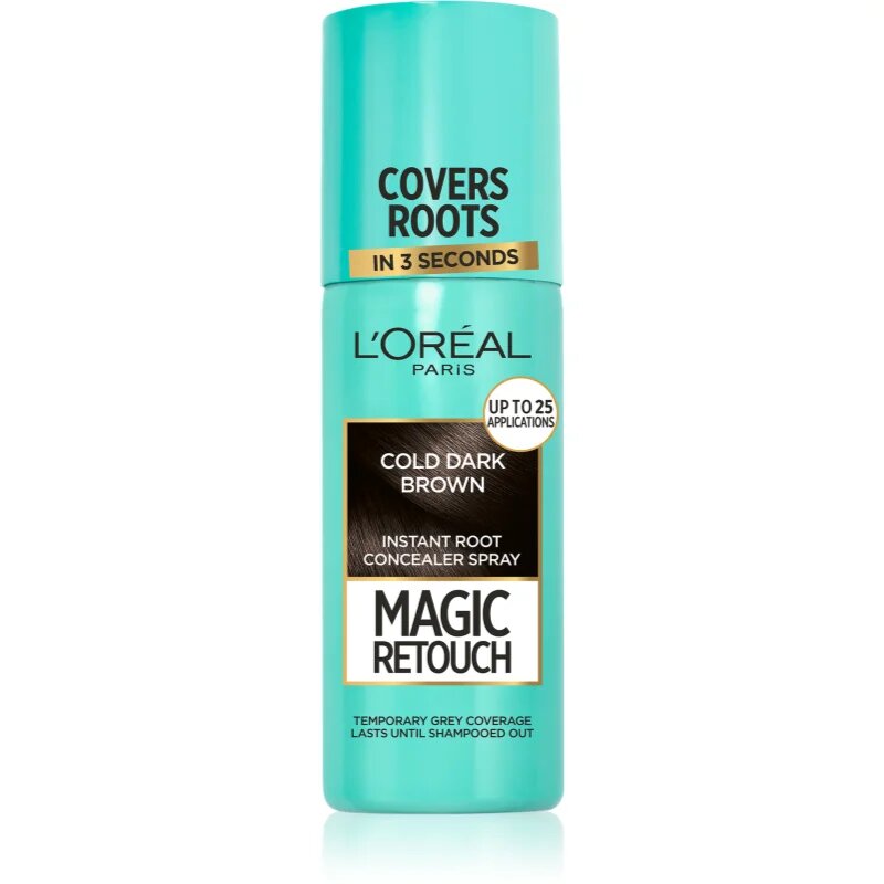 L’Oréal Paris Magic Retouch pršilo za takojšnje prekritje narastka odtenek Cold Dark Brown 75 ml