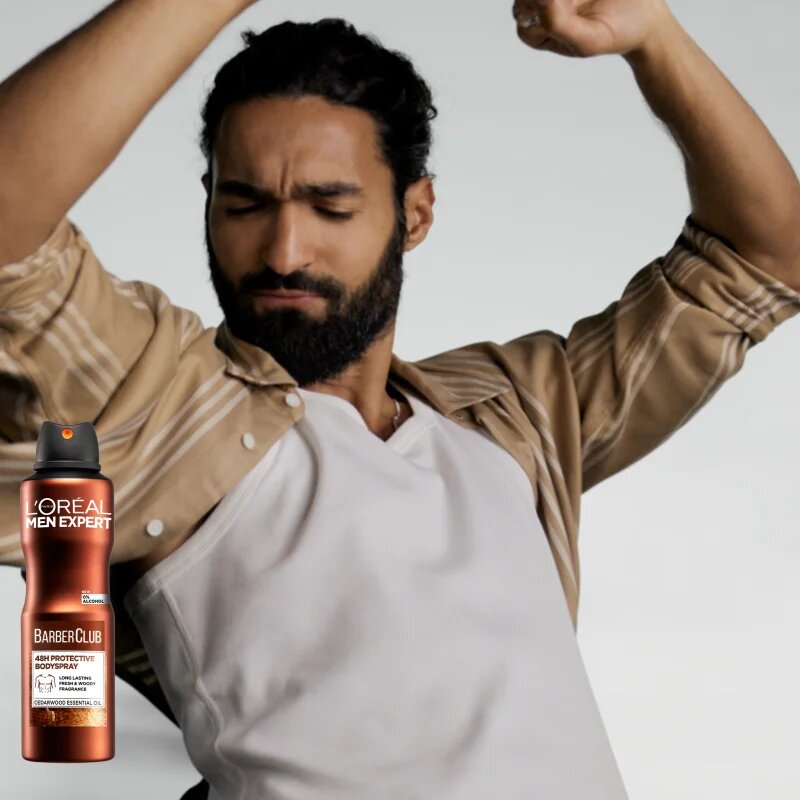 L’Oréal Paris Men Expert Barber Club osvežilni deodorant v pršilu za moške 150 ml