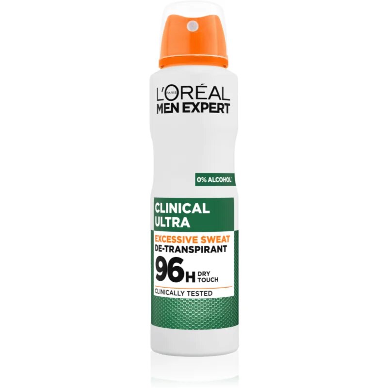 L’Oréal Paris Men Expert Clinical Ultra antiperspirant v pršilu za moške 150 ml