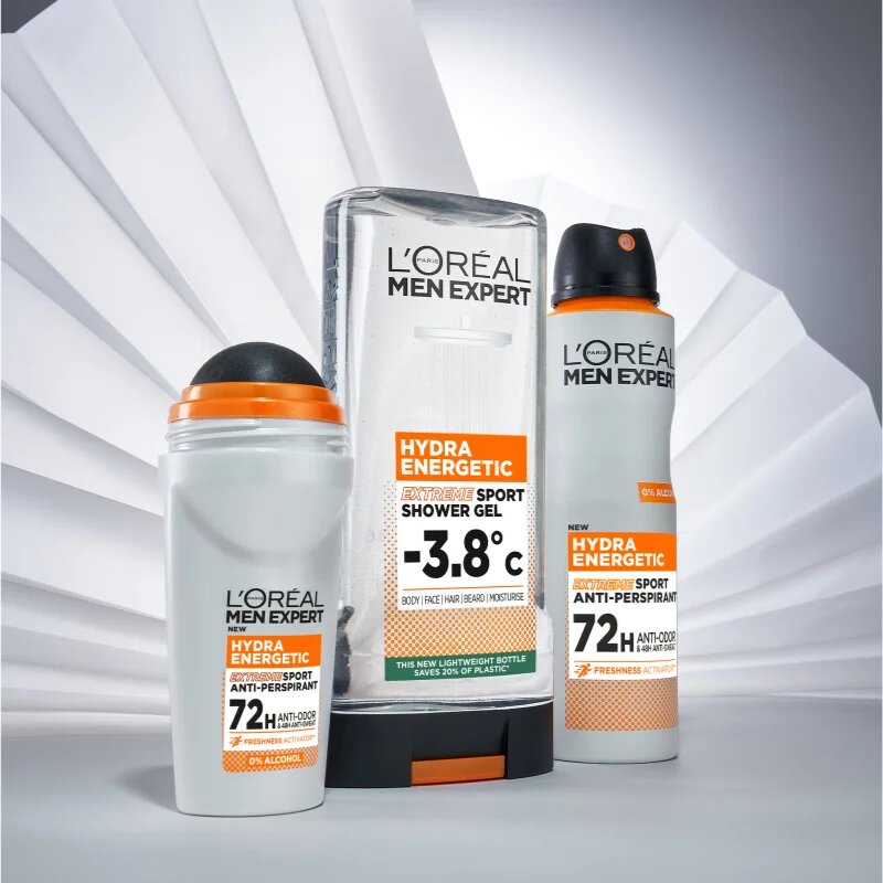 L’Oréal Paris Men Expert Hydra Energetic antiperspirant v pršilu proti neprijetnemu vonju in potenju 150 ml