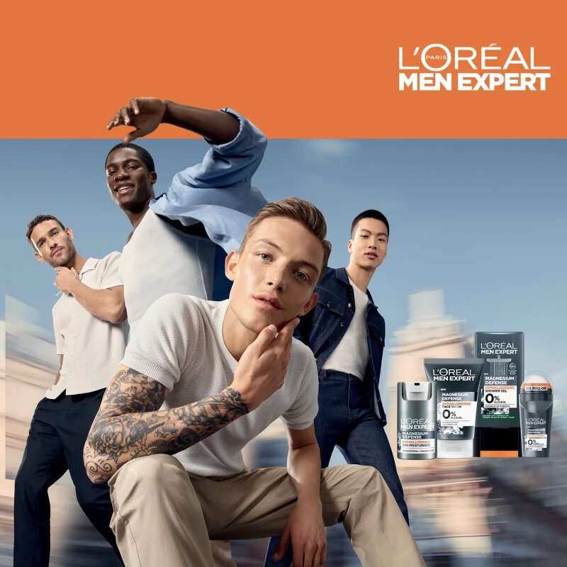 L’Oréal Paris Men Expert Magnesium Defence gel za umivanje obraza za moške 100 ml