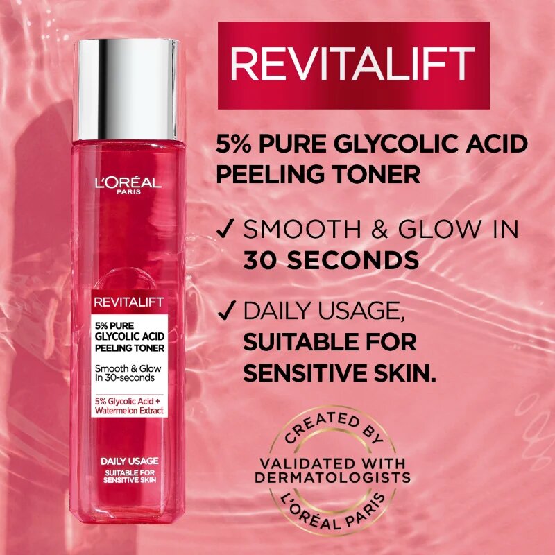 L’Oréal Paris Revitalift Classic eksfoliacijski čistilni tonik 180 ml