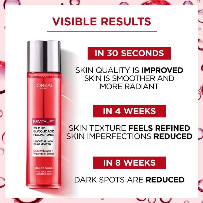 L’Oréal Paris Revitalift Classic eksfoliacijski čistilni tonik 180 ml