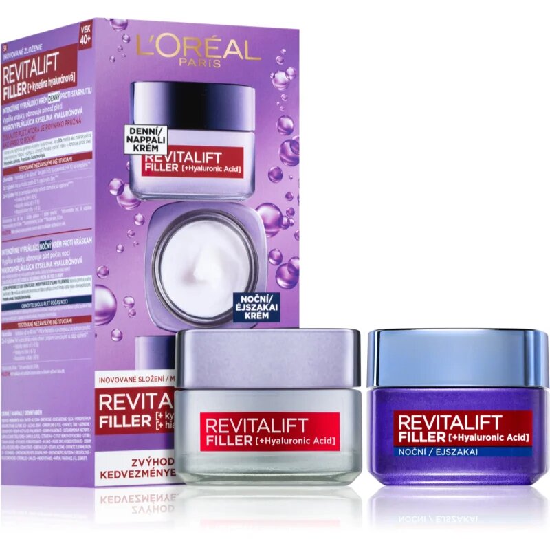 L’Oréal Paris Revitalift Filler dnevna in nočna krema proti gubam s hialuronsko kislino