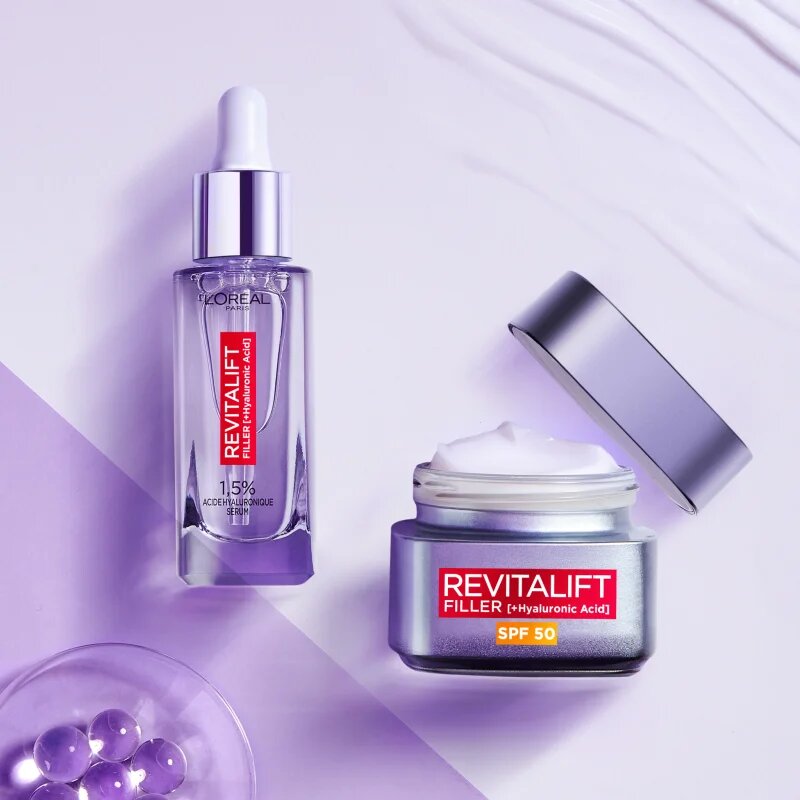 L’Oréal Paris Revitalift Filler dnevna krema za zapolnjenje gub proti staranju SPF 50 50 ml