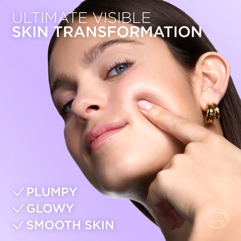 L’Oréal Paris Revitalift Filler Glass Skin hidrogelna maska s posvetlitvenim učinkom 4 kos