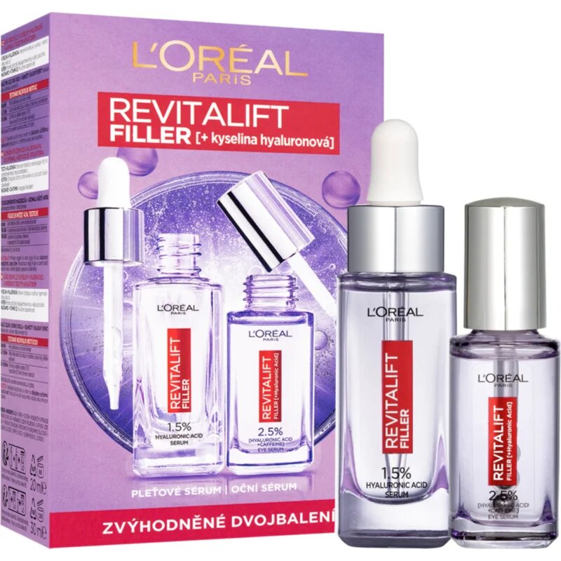 L’Oréal Paris Revitalift Filler set za nego obraza za obraz in predel okoli oči