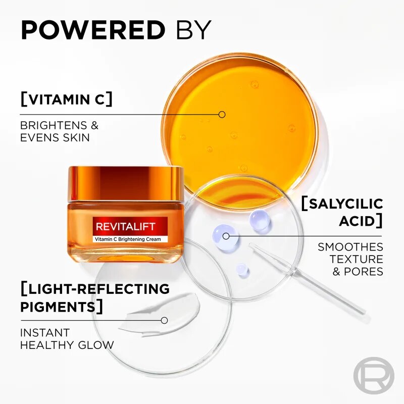 L’Oréal Paris Revitalift Vitamin C revitalizacijska in posvetlitvena krema 50 ml