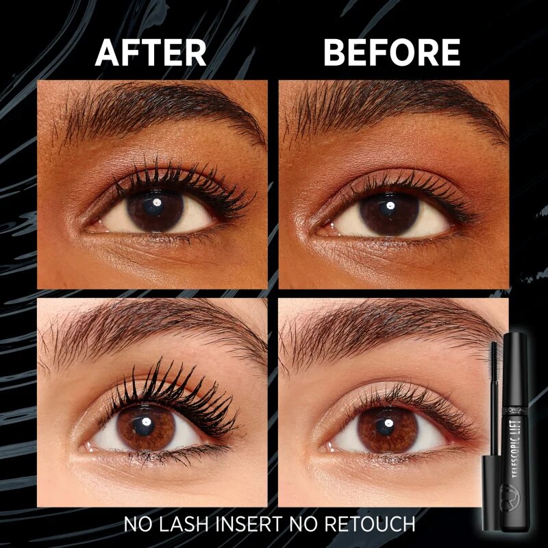 L’Oréal Paris Telescopic Lift Extra Black maskara za volumen ekstra črna za volumen in vihanje trepalnic 9.9 ml