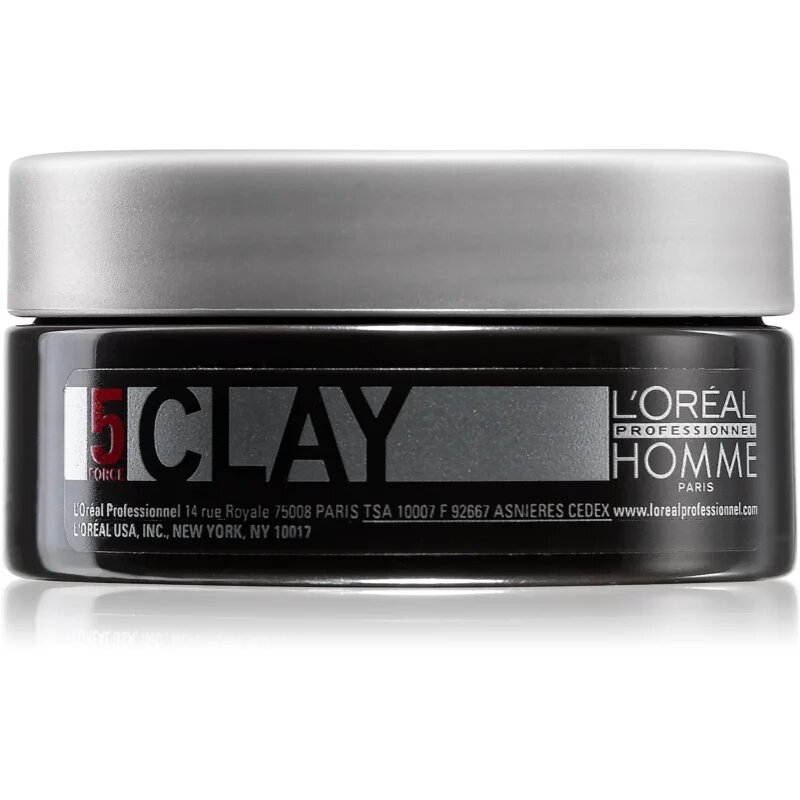L’Oréal Professionnel Homme 5 Force Clay glina za modeliranje z močnim utrjevanjem 50 ml